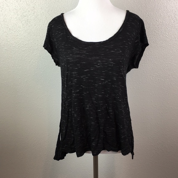 Tops - Short sleeve tee acid washed slit sides